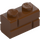 LEGO Roodachtig bruin Steen 1 x 2 met Embossed Bricks (98283)