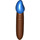 LEGO Roodachtig bruin Paint Brush met Blauw Top (15232 / 65695)