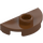 LEGO Roodachtig bruin Plaat 1 x 2 Rond Semicircle (1745)