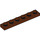 LEGO Roodachtig bruin Plaat 1 x 6 (3666)