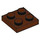 LEGO Roodachtig bruin Plaat 2 x 2 (3022 / 94148)