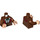 LEGO Roodachtig bruin Ron Weasley met Reddish Bruin Jack en Ruffle Shirt Minifiguur Torso (973 / 76382)