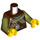 LEGO Roodachtig bruin Viking Minifiguur Torso (973 / 76382)