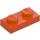 LEGO Roodachtig oranje Plaat 1 x 2 (3023 / 28653)