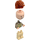 LEGO Ron Weasley met Donker zandbruin Striped Trui Minifiguur