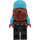 LEGO Snowboarder - Zwart Snowsuit Minifiguur