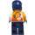 LEGO Stuntman Quad Bestuurder met Blauw Helm Minifiguur