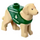 LEGO Zandbruin Hond met Donkergroen Holiday Trui