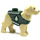 LEGO Zandbruin Hond met Donkergroen Holiday Trui