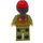 LEGO Trein Worker met Rood Helm en Haar Minifiguur