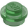 LEGO Transparant groen Plaat 1 x 1 Rond (6141 / 30057)