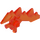 LEGO Transparant neon roodachtig oranje Mes met Stekels (23861 / 28683)