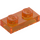 LEGO Transparant oranje Plaat 1 x 2 (3023 / 28653)