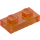 LEGO Transparant oranje Plaat 1 x 2 (3023 / 28653)