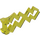LEGO Transparant geel Lightning Bolt (Dubbele) (28555 / 59233)