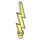 LEGO Transparant geel Lightning Bolt (Single) (27256)