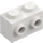 LEGO Wit Steen 1 x 2 met Noppen aan Tegenoverliggende zijden (52107)