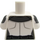 LEGO Wit Minifiguur Torso met Zwaard logo en Dark Stone Grijs Shoulders (973)