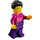 LEGO Vrouw met Magenta en Dark Paars Trui Minifiguur