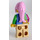 LEGO Vrouw met Vierkant Sweatshirt in Several Colors Minifiguur