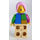 LEGO Vrouw met Vierkant Sweatshirt in Several Colors Minifiguur