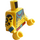 LEGO Geel Minifiguur Torso met Halsketting en Sixpack van Ancient Warrior (973)