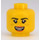 LEGO Geel Parker L. Jackson Minifiguur Hoofd (Verzonken solide nop) (3626 / 64689)