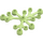 LEGO Geelachtig groen Plant Bladeren 6 x 5 (2417)