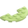 LEGO Geelachtig groen Plaat 3 x 6 Rond Halve Cirkel met Uitsparing (18646)